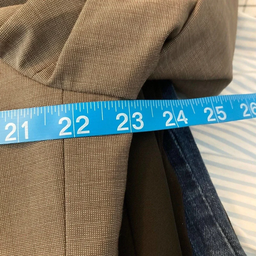 Hugo Boss Jacket Mens Sz 42L Super 100‎ Beige Wool Single-Breasted Blazer Suit